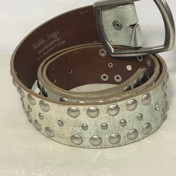 Nikki Jaggs Accessories - Nikki Jaggs Genuine Leather  Blue Distressed Belt